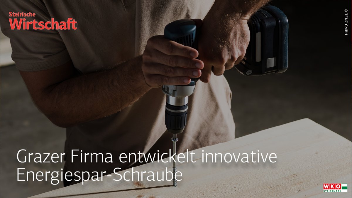 Die „Tenz GmbH“ mit Hauptsitz in Graz – St. Peter produziert eine energie- und kraftsparende Holzbauschraube. Auch die Lebensdauer von Akkuschraubern soll so verlängert werden. In Amerika ist die Technologie bereits stark nachgefragt 👉 bit.ly/3DemPfR
