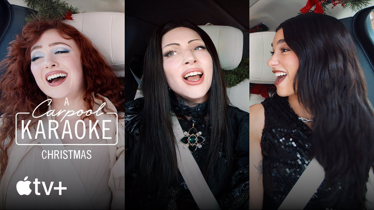 MrPopOfficial's tweet photo. Thank you Chappell, Dua and Gaga (&amp; Dwight) for ‘A Carpool Karaoke Christmas’. I’m all Holly Jolly now. 

Definitely worth the watch. https://t.co/Kb0BZWkaAV