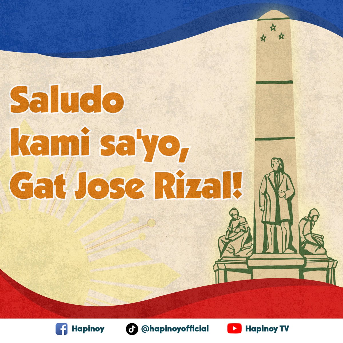 hapinoy's tweet photo. Gawin nating inspirasyon na patuloy na maglingkod sa ating pamilya, kapitbahayan, at bansa ang paggunita ng kagitingan at sakripisyo ng ating pambasang bayani. 🇵🇭

Ngayong ika-128 taon nang kanyang kamatayan, isang pasasalamat at pagsaludo sa'yo, Dr. Jose Rizal!
#RizalDay #bayani https://t.co/SeAZvyNdQg
