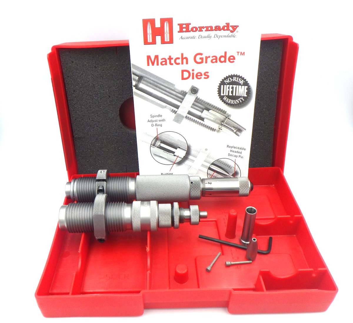 GunmartHQ's tweet image. Precision reloading just got an upgrade 🎯
Introducing Hornady Match Grade Bushing Dies for .308 Win. 

🗞️ Read the article in our January issue. 
🔗 Subscribe now: tinyurl.com/2ved9tj5

#HornadyDies #PrecisionReloading #MatchGradeAmmo #ReloadingTools #308Win #GunMart