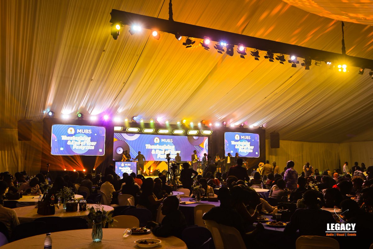 LegacyPro256's tweet image. Makerere Business School’s Thanksgiving Party was nothing short of spectacular.
✨ Vibrant lights.
🎶 Crystal-clear sound.
🎥 Visuals that captured every moment.
Here’s to closing 2024 in style and stepping into 2025 with even more to celebrate! 🥂
#LegacyProductions #MUBS2024