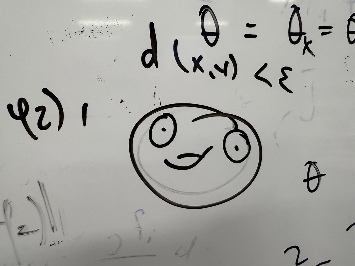 Clearly: The epsilon-neighborhoods of two points on the two-dimensional torus.