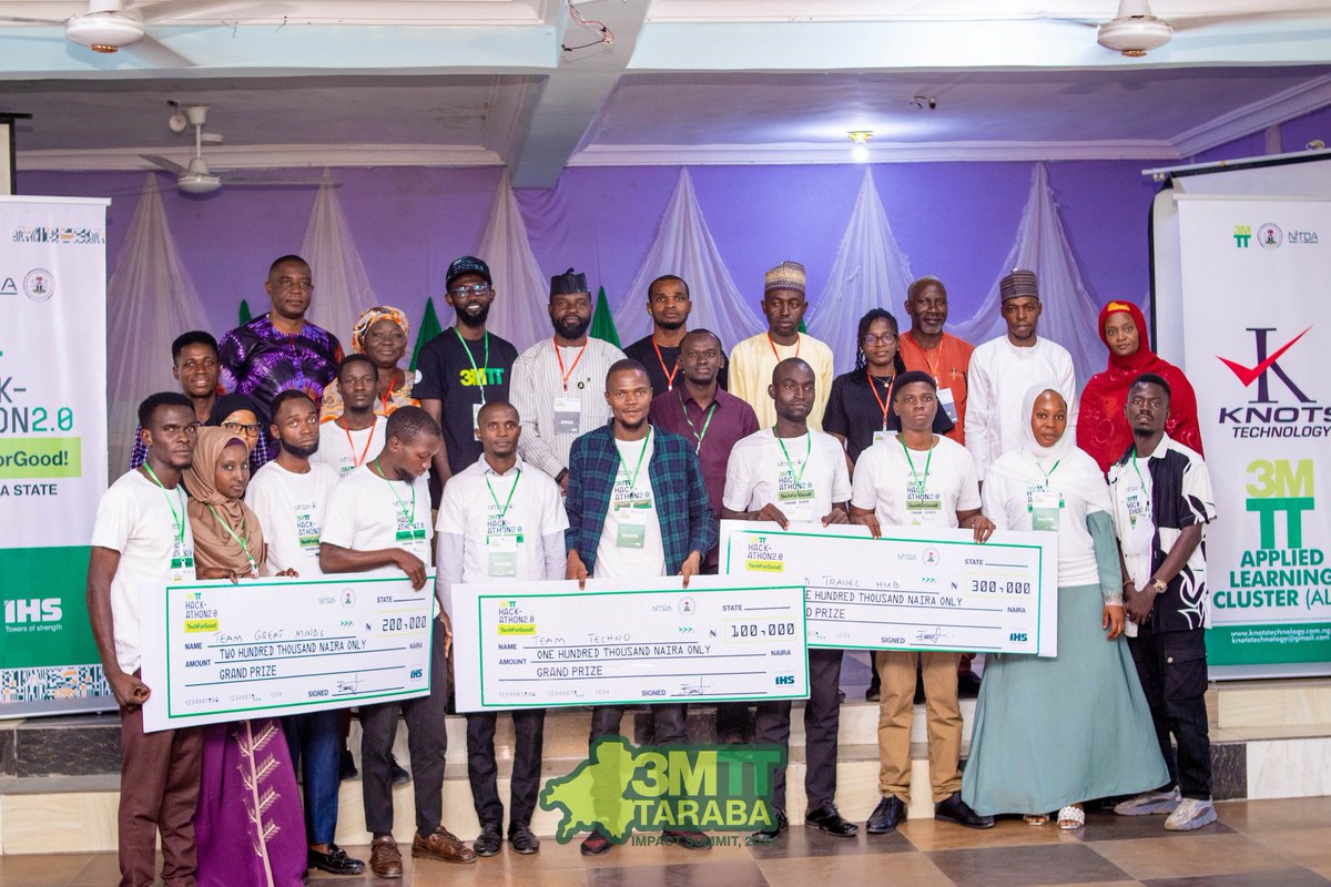 Equalizer212's tweet photo. 3MTT Taraba Impact Summit - A Celebration of Innovation and Impact!

On December 7th, 2024, we hosted the 3MTT Impact Summit, marking the close of Cohort 2 Fellowship.
#3MTTHackathon2.0
#TechForGood 
#3MTTNigeria 
#3MTTTaraba
#Innovation https://t.co/HoY3ZeVUXy