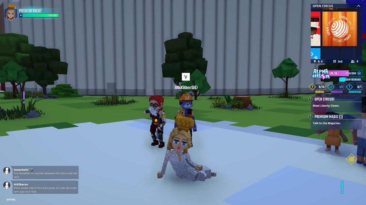 MikeyNaru's tweet photo. Watching Firebreather Sonia perform in Open Circus in @TheSandboxGame. Talk about playing with fire! 🔥🎪 https://t.co/mCOuAOuWgG #TheSandbox #AlphaSeason4 #AS4SocialChallenge https://t.co/Sci0F8ZquB