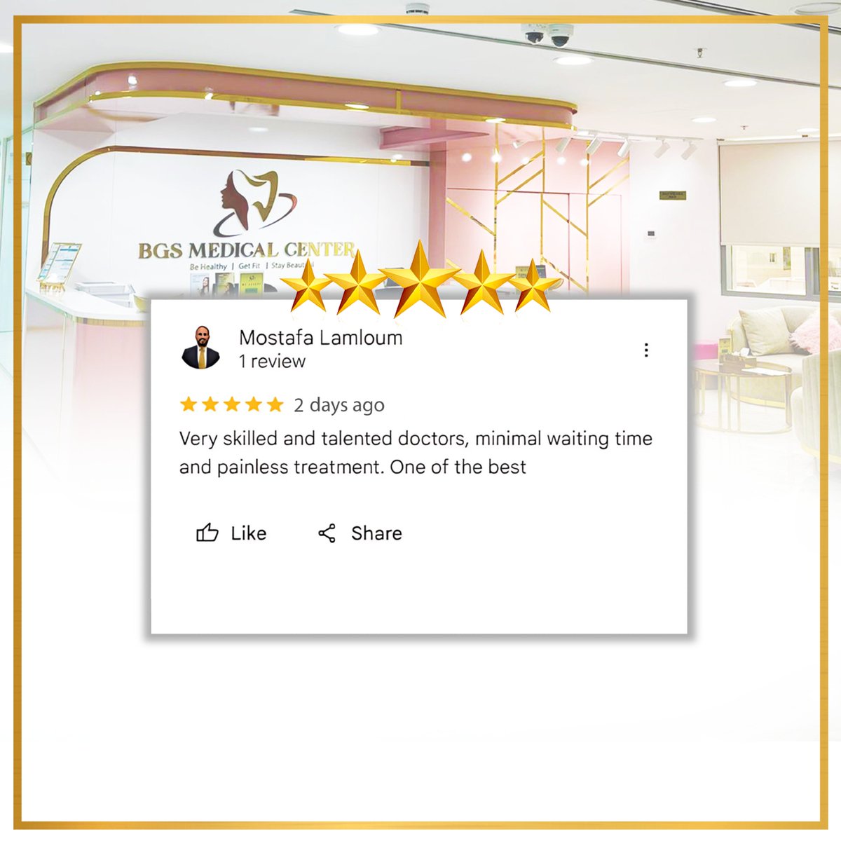 BgsMedical's tweet photo. Thank you, Mostafa Lamloum, for sharing your experience! we’re proud to offer expert care with minimal waiting times and painless treatments. 

📞 +971 52 235 9090
🌐 https://t.co/noJiMmOCcO
.
.
.
#5StarReview #BGSMedicalCenter #ExpertCare #PainlessTreatment #PatientTrust https://t.co/hsUOfXcdrB