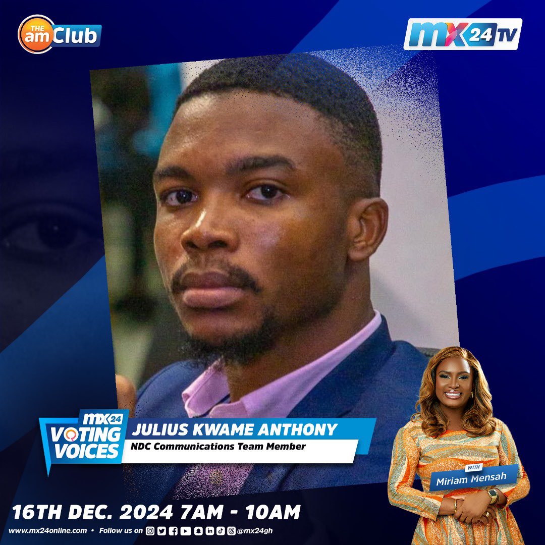 mx24gh's tweet photo. Starting the week with the latest news updates on #VotingVoicesonMX24. We will then spotlight the Teens Rave. 

Don’t miss the show. Be a part of it and send in your comments. 

#mx24gh #funfearlessfactual #ChristmasonMX24 https://t.co/6BgSOWfjVp