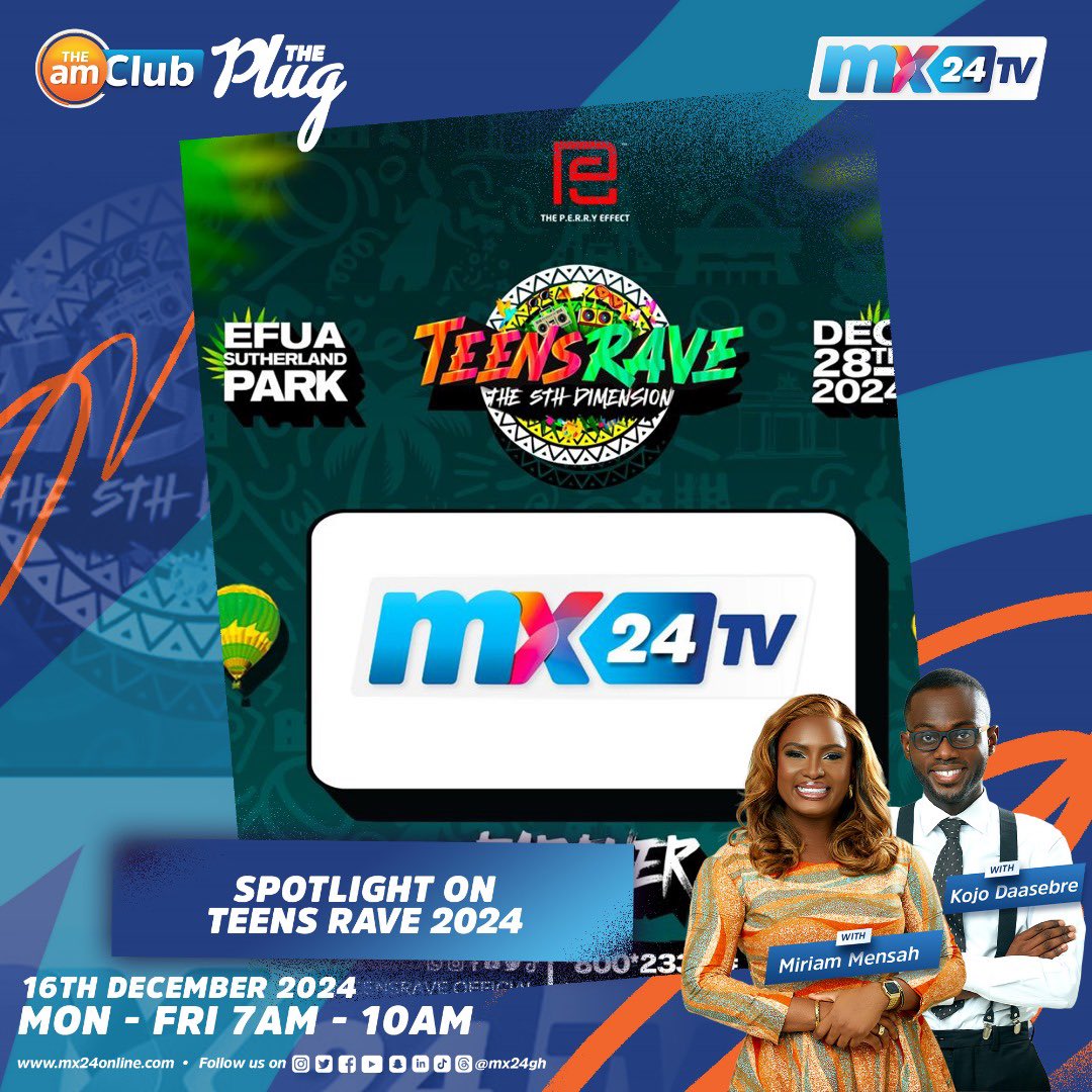 mx24gh's tweet photo. Starting the week with the latest news updates on #VotingVoicesonMX24. We will then spotlight the Teens Rave. 

Don’t miss the show. Be a part of it and send in your comments. 

#mx24gh #funfearlessfactual #ChristmasonMX24 https://t.co/6BgSOWfjVp