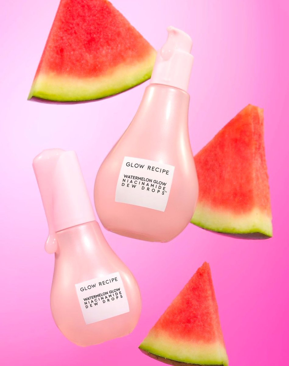 glittermagazine's tweet photo. Glow Recipe announces the return of the 'Watermelon Glow Niacinamide Dew Drops Jumbo.'🍉

#GlowRecipe #WatermelonGlowNiacinamideDewDropsJumbo https://t.co/33rKpciudy