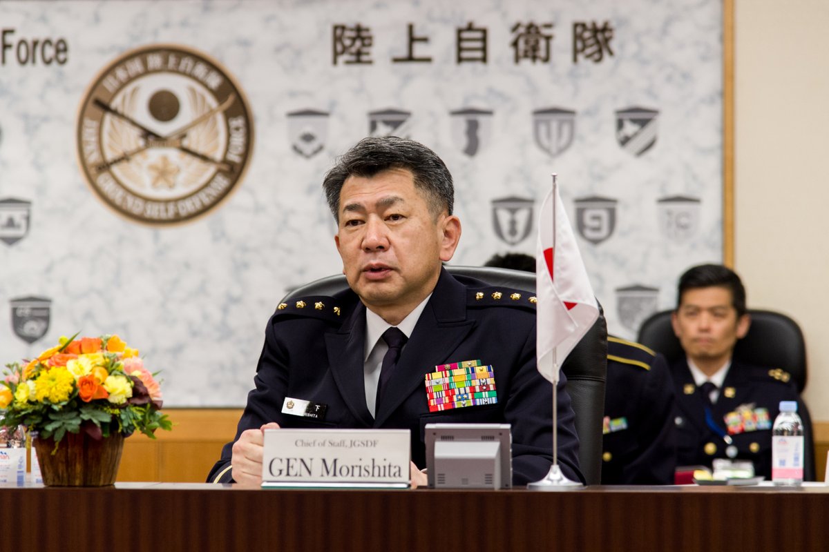JGSDF_pr's tweet photo. 🇯🇵🇺🇸🇦🇺🇵🇭🇮🇳GEN Morishita, CS, #JGSDF hosted LFS(Land Forces Summit) on 14 Dec following ＃YS87 with top leaders from not only USARPAC /  MARFORPAC and Australian Army those participated in YS CPX, but also Philippine Army/ Philippine Marine Corps and Indian Army. https://t.co/Uep5N7A696