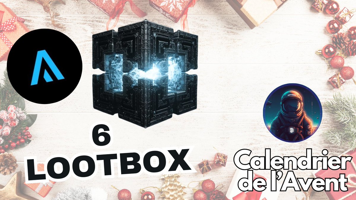 Astro_Crypto_'s tweet image. CALENDRIER DE L’AVENT [16/24] 🎅

Agorahub, la plateforme gamifiée qui révolutionne le Web3, vous offre 6 lootboxes pour découvrir des surprises exclusives 🎁

👉 Pour jouer :

🔹 Follow @AgoraHub_io &amp;amp; @LeCryptonome

🔹 Like + RT

📅 Résultat dans 4 jours

À vous de jouer 🎄