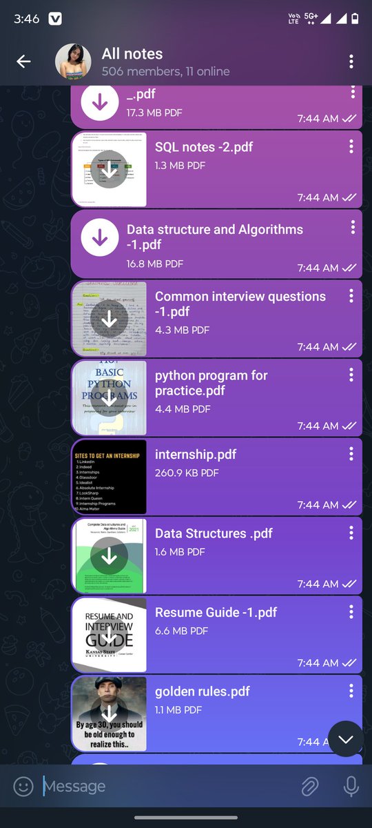 ALL PAID COURSES ARE FREE 🚀 

(PART : - 1) 👇

1. AI + Data Analyst
2. ML + Data Science
3. Cloud Computing + Web Dev
4. Ethical Hacking
5. Data Analytics + DSA
6. AWS Cert + IBM Course
7. Data Science + Deep Learning
8. BIG DATA + SQL
9. Python + Extras
10. MBA Notes

Get