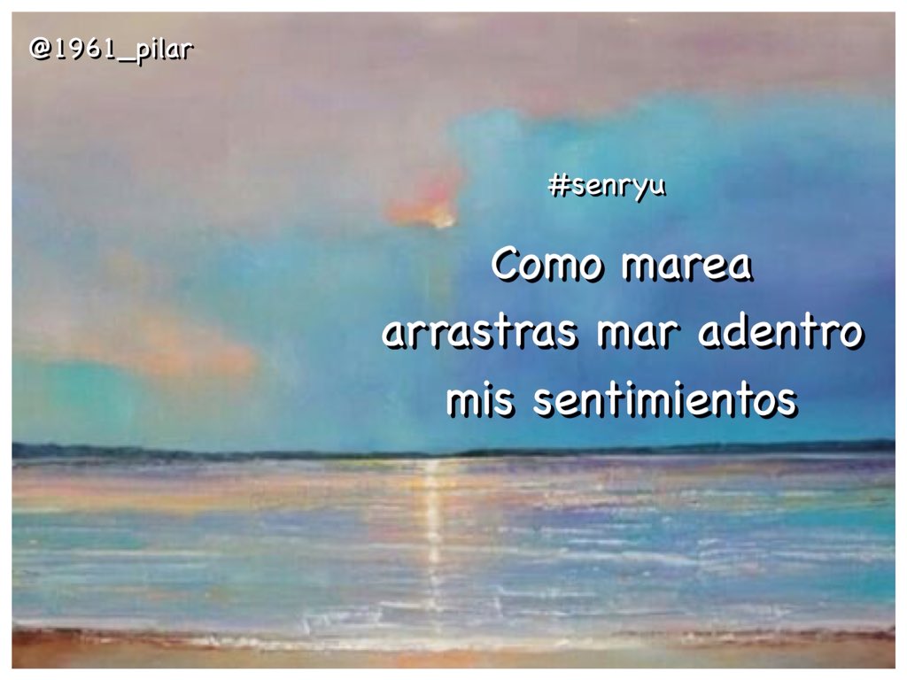1961_pilar's tweet photo. Un nuevo amanecer ¡Buenos días!

Como marea...

~senryu~

#LYF15  #VAFlorDePiel https://t.co/P0bnxNE1gF