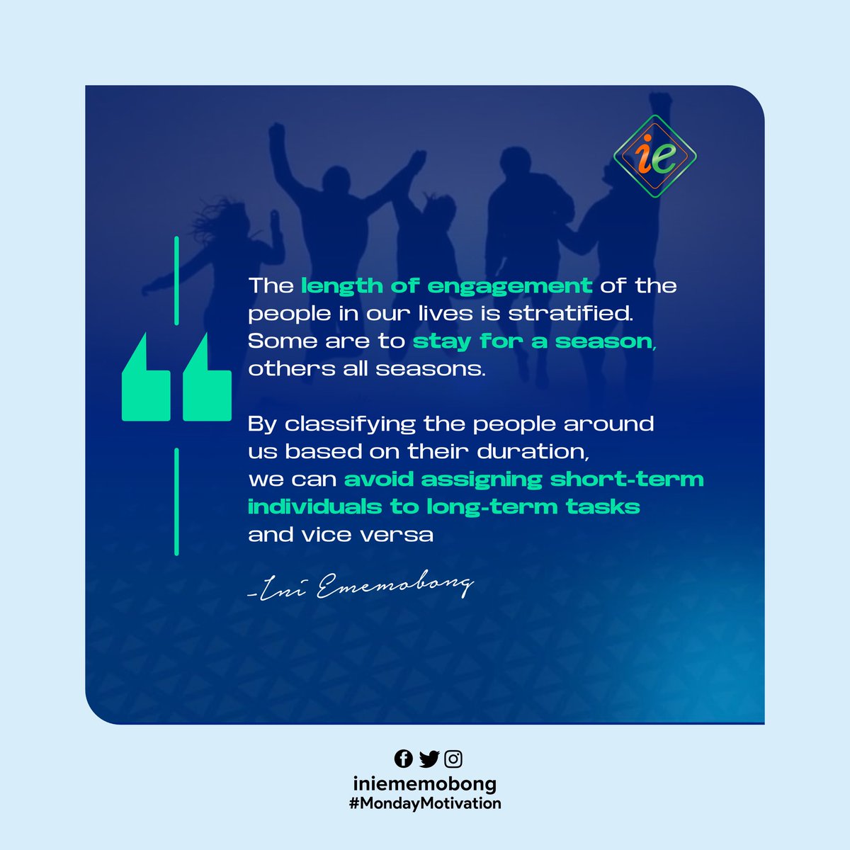 Classify the people in your life