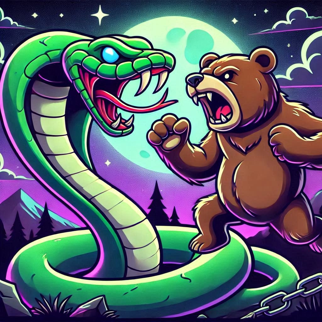 SnakeOfSolana's tweet photo. Say bye-bye to bears 🐍 https://t.co/atSLkZVKM9