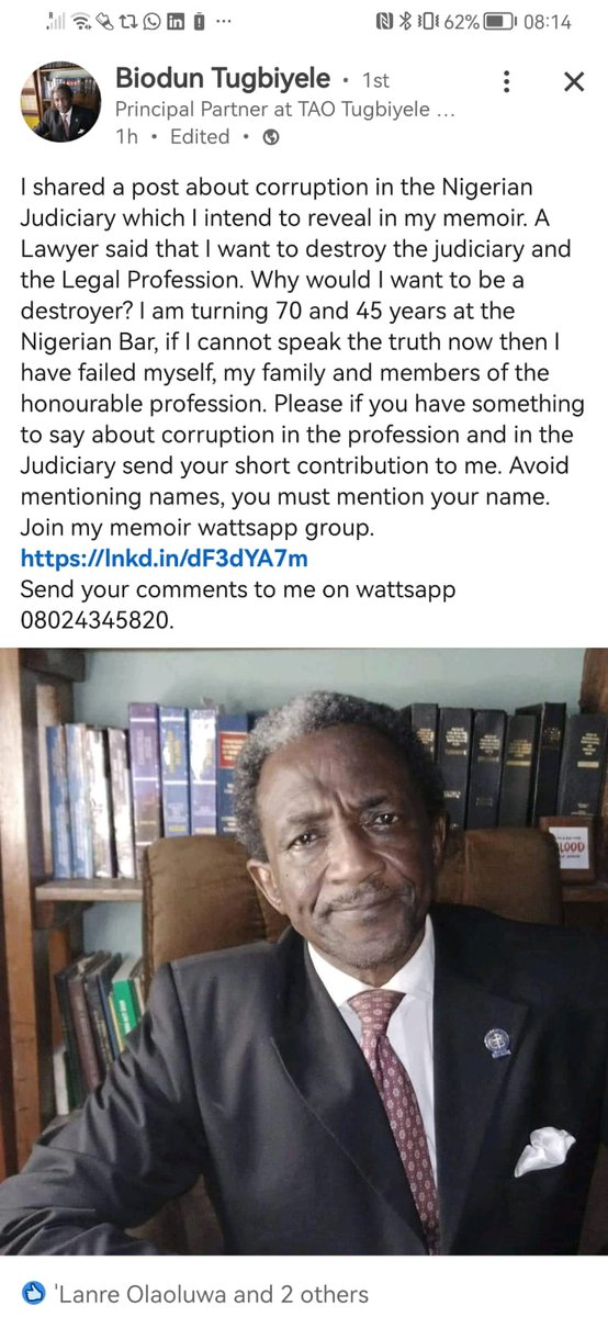 ChidiOdinkalu's tweet image. I thought I shd drop this here for those interested to contact Abiodun Tugbiyele, @Tugbiye1Nig, directly