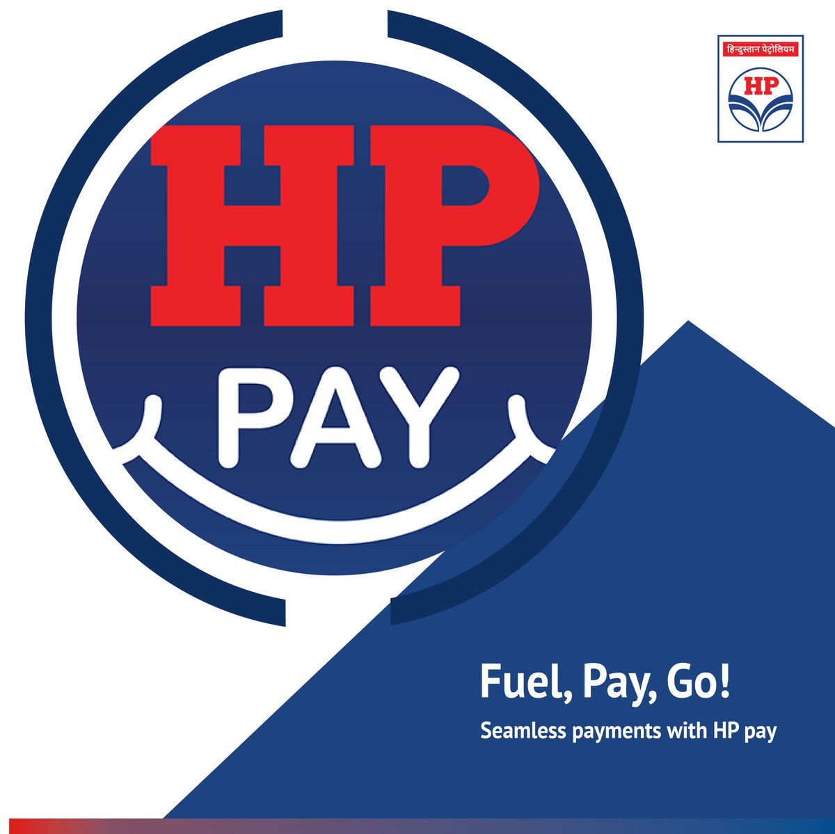 HPCL's tweet image. With HP Pay, pay for fuel effortlessly at HPCL outlets. Enjoy cashback and rewards while you fuel up! Download the app now. #HPPay #FuelPaymentsMadeEasy #DigitalConvenience