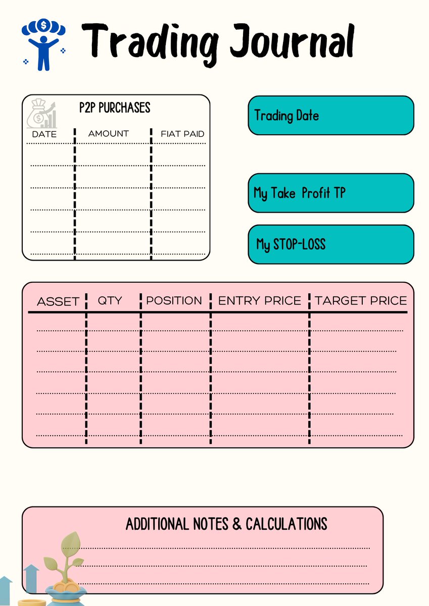 mwendwa_dre's tweet photo. Trading journals help track cryptocurrency positions and manage portfolios. 📈💼 

These journals have a 75% discount, offer valid until end of 2024. 

DM to get your customizable printable trading journal. 
#Trading #TradingJournals #Cryptocurrency #Crypto #PortfolioManagement https://t.co/NRWDT8XOyG