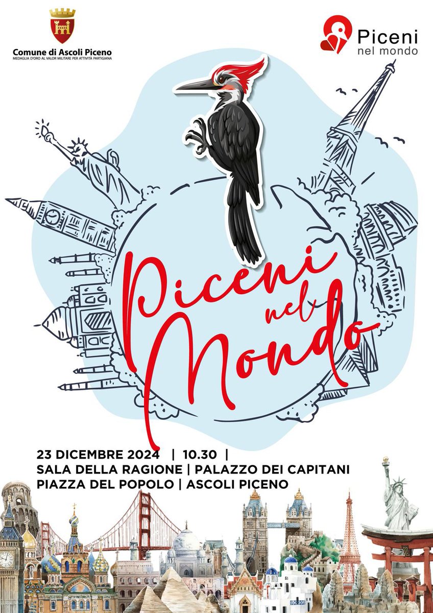 Lunedì 23 dicembre alle ore 10.30, alla sala della Ragione del Palazzo dei Capitani, si svolgerà l'appuntamento "Piceni nel mondo".

facebook.com/ascolipiceno/p…