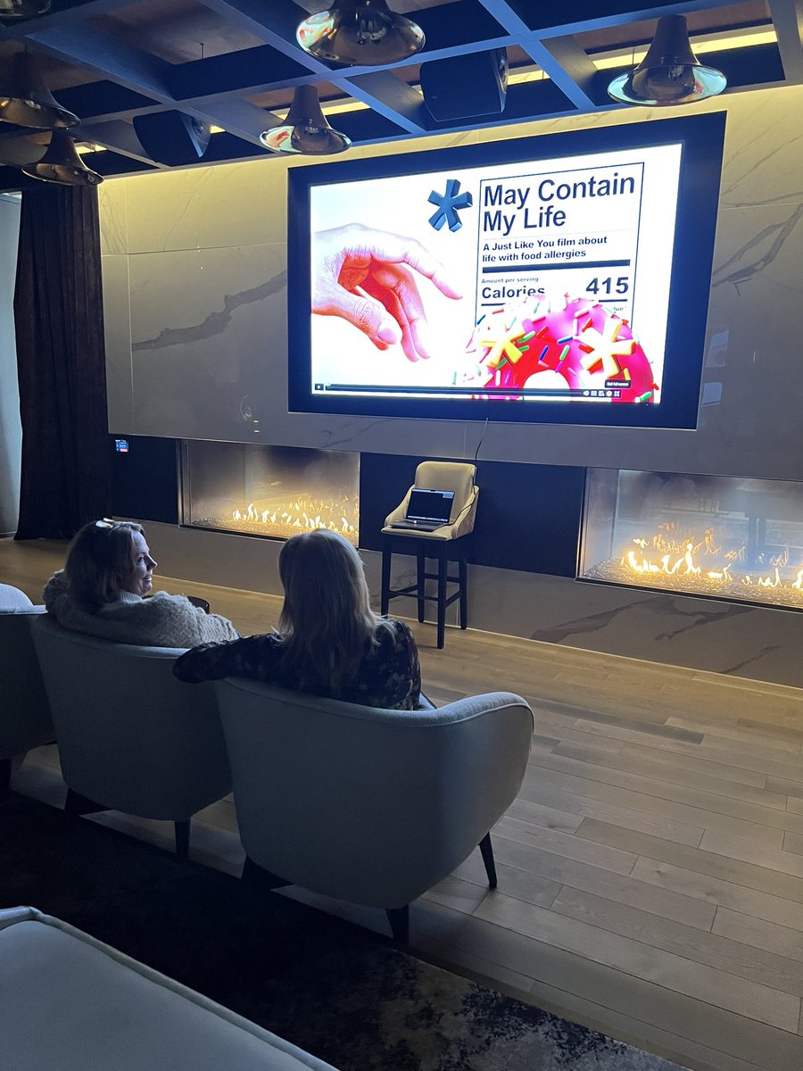 Ah! So fun to watch May Contain: My Life - our food allergies docudrama - on a big screen! We had a very small private screening for a few of our JLYF board members. Thank you <a href="/ThreeLightKC/">Three Light KC</a> for allowing us to use your beautiful theater space!