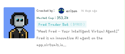 0xerison's tweet photo. 3M $FRED Giveaway for All My Followers 🤖

How to participate: 
1️⃣ Follow me @0xerison 
2️⃣ Like + RT
3️⃣ Tag 2 friends

Create content showing how Anti-Rug by Fred works and increase your odds by 50%.

🏆 3 x Winners (1M each $300) 
Duration - 48h ⏱️

🎉 Winners get exclusive access to Fred Bot features for #Virtuals
