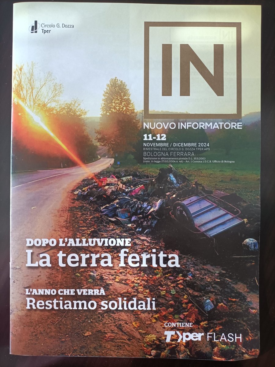 Siamo su "Il nuovo Informatore"

Sul nuovo numero trovate un articolo di Marco Tarozzi con un'intervista al nostro curatore Lamberto Monti 

Si parla di #suolo #frane #territorio #geologia

potete trovarlo dagli amici di Gianni Vini Bar a Bologna (la nostra succursale)