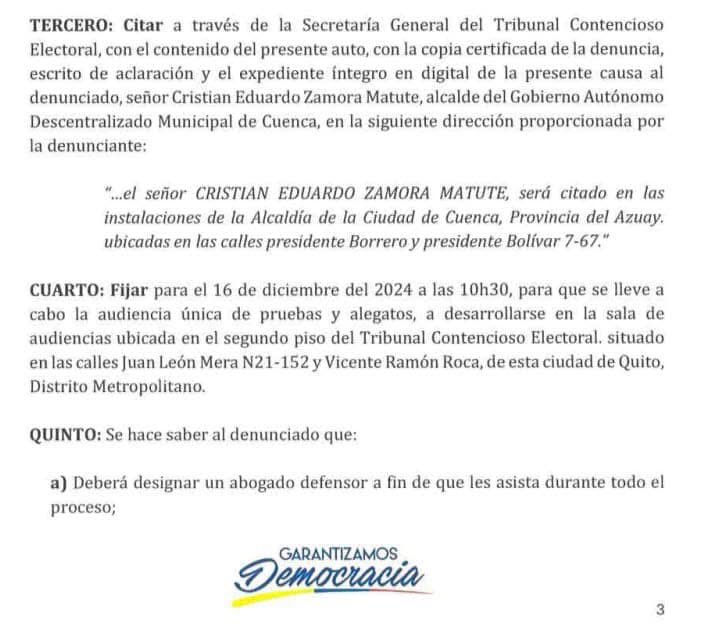 jasmel_1's tweet photo. AUDIENCIA POR VIOLENCIA POLÍTICA DEL ALCALDE ZAMORA SERÁ HOY.
El #TCE cito hoy a las 10h30 al alcalde que trata a mujeres de #RecaderaPolitica #Apoltronada #Tontas #Sinverguenza a audiencia única por el caso de la activista Teresa Bermeo quien lo denuncio por #ViolenciaPolica https://t.co/sh5bKE3Crr
