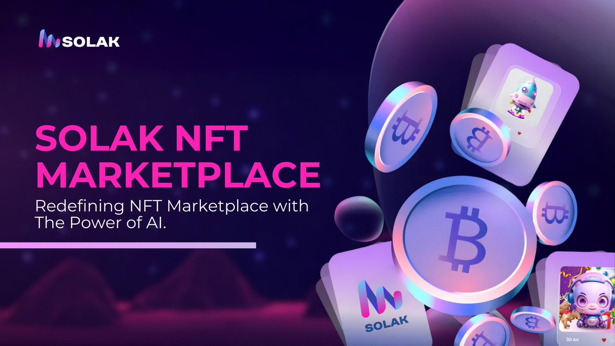 We plan to be at the forefront of NFT 2.0 while we maximise the efficiency of our AI softwares.

In our plan is to launch Solak NFT Marketplace on a big scale made for all including creators for a better experience with NFT minting and instant royalty payment.

Stay tuned folks⏰