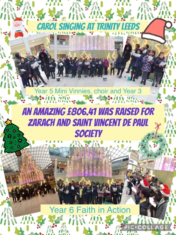 St Augustine's Catholic Primary School (@staugcps) on Twitter photo On Friday we took some children to <a href="/TrinityLeeds/">TRINITY LEEDS</a> to sing carols, spreading seasonal cheer across the city. ๐๐
๐ฝ๐
Trinity Leeds customers were particularly kind with their donations, helping the children raise an incredible ยฃ806.41p, for <a href="/ZarachCharity/">Zarach</a> and <a href="/StVincentsLeeds/">St Vincent's Centre Leeds</a> โ๏ธโ๏ธ On Friday we took some children to <a href="/TrinityLeeds/">TRINITY LEEDS</a> to sing carols, spreading seasonal cheer across the city. ๐๐
๐ฝ๐
Trinity Leeds customers were particularly kind with their donations, helping the children raise an incredible ยฃ806.41p, for <a href="/ZarachCharity/">Zarach</a> and <a href="/StVincentsLeeds/">St Vincent's Centre Leeds</a> โ๏ธโ๏ธ