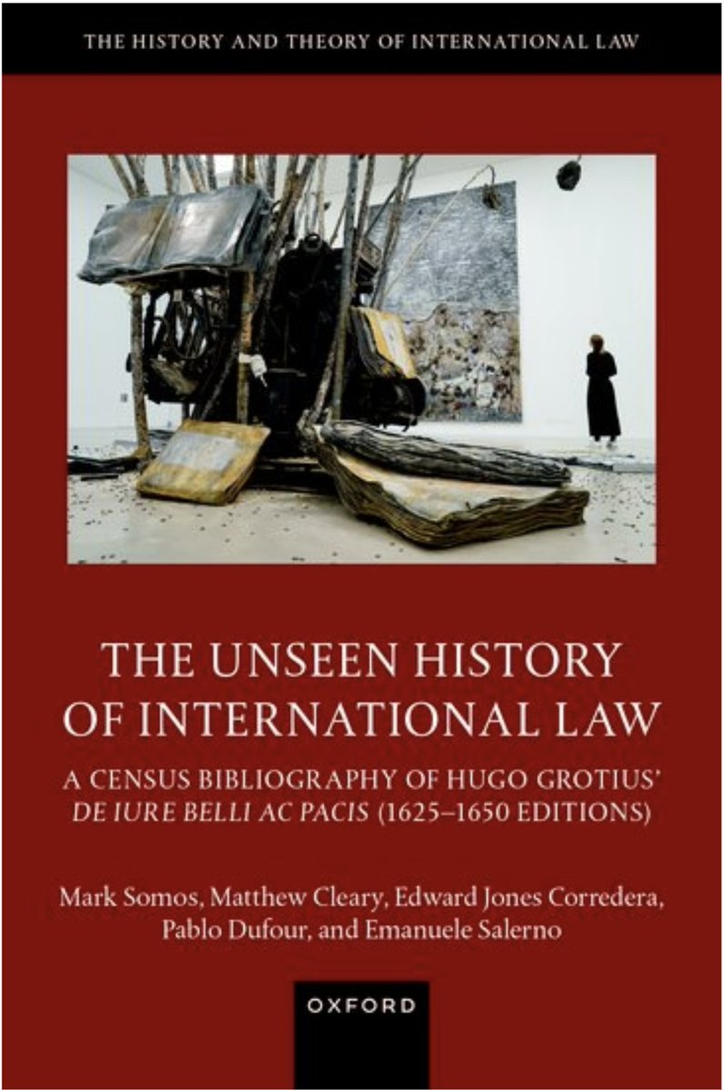 Our book on Hugo Grotius' magnum opus has a cover and a website! ⚖️⚖️⚖️

A new history of the origins of international law 

A new material history of the production and reception of De iure belli ac pacis

More info coming soon!