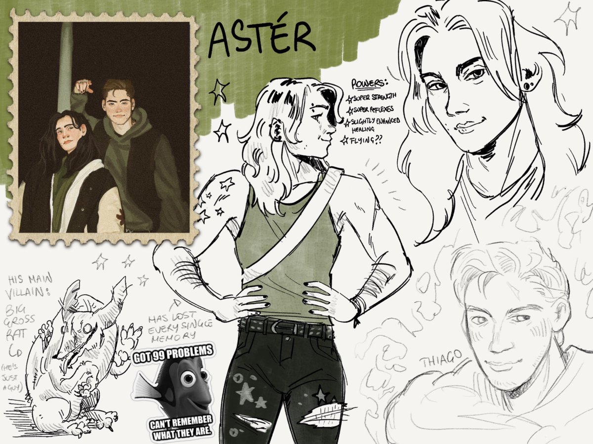 mercsspider's tweet image. sketchbook page day 2 (this is my oc!!)