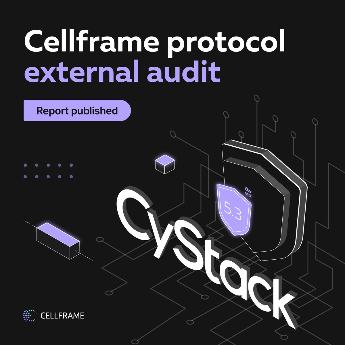 💫 We’ve got great news! CyStack has published the results of a comprehensive security and functionality audit of the Cellframe protocol! You can check out the report here: cystack.net/projects/cellf….

As part of the preparation for the launch of the two-way bridge mode, we released