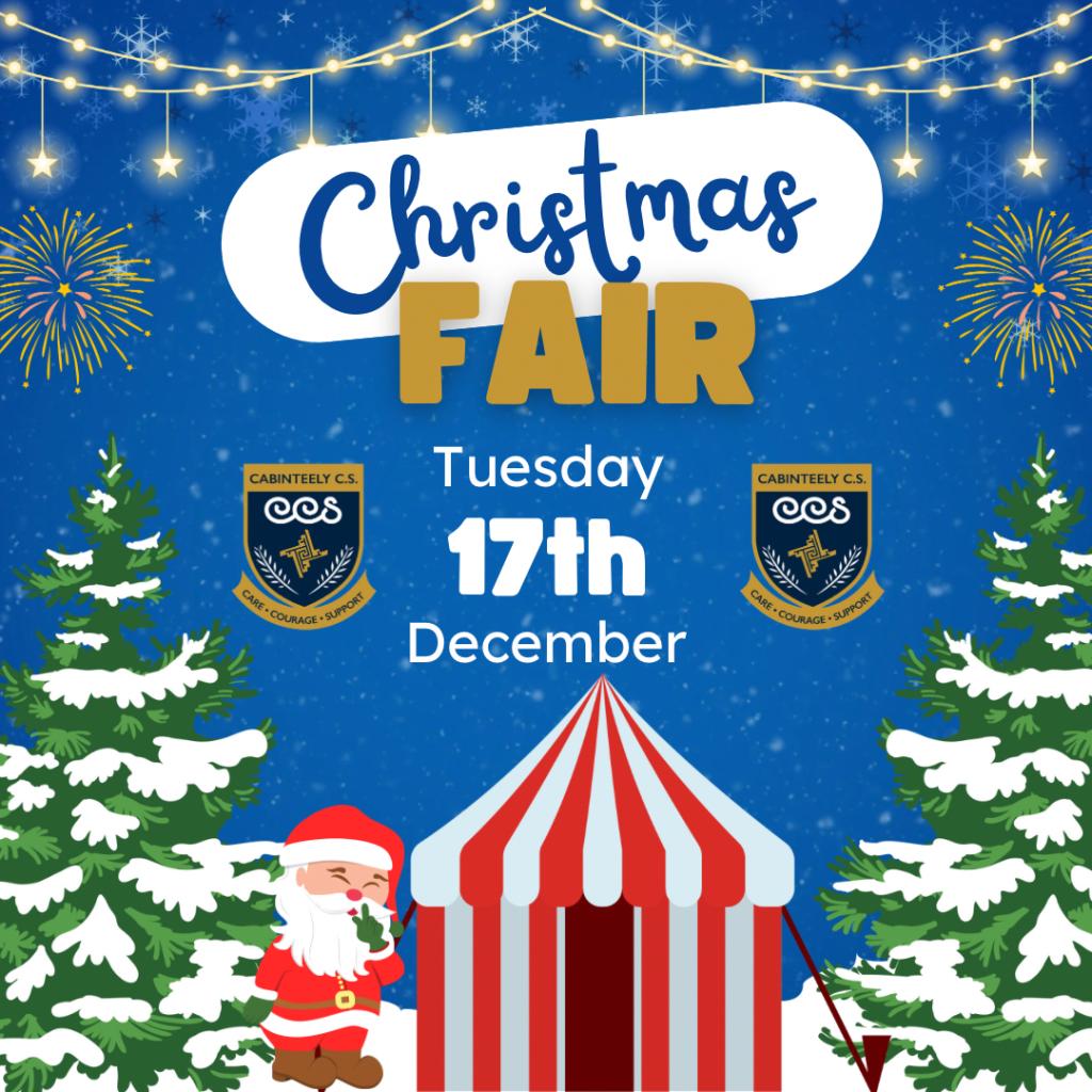 Ho ho ho! Our annual Christmas Fair takes place tomorrow, Tuesday 17th December. 

Parents and guardians are exclusively invited to be the first customers on the day! It will be open to parents/guardians only from 8.45-9.15am