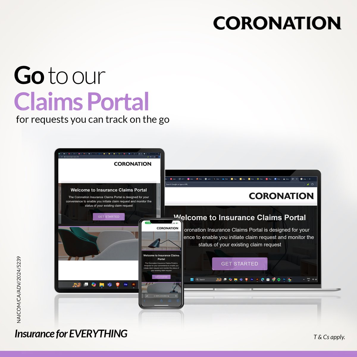 coronation_ng's tweet image. Office visits and follow-up calls? Forget about them.

With our Claims Portal:
✅ Submit claims in 5 minutes
✅ Track progress real-time
✅ No stress, just results

Start now: claims.coronation.ng

#InsuranceforEverything
#InsuranceMadeEasy
#ClaimsPortal
#CoronationInsurance