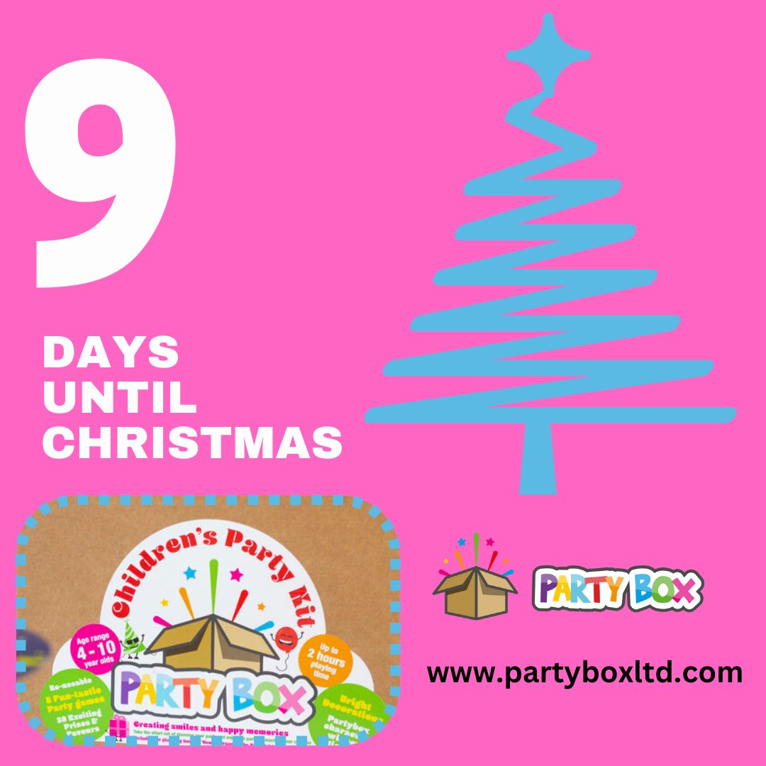 LtdPartybox's tweet photo. Only 9 days to go until Christmas. Take a look at the free christmas activities available from our website. https://t.co/8vluCUeB7q #Christmas2024  #Christmasgifts  #ChristmasParty2024 https://t.co/OTJFyrkSyF