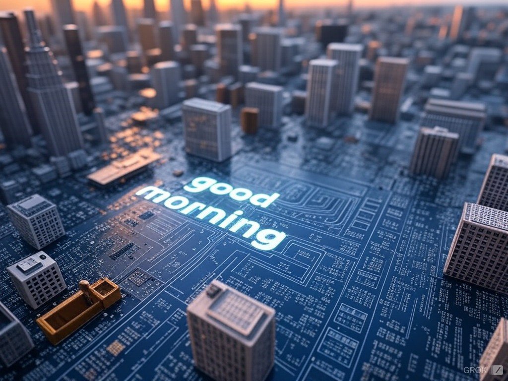 EyeSayMeme's tweet image. Good Morning Web3
Boot up your day like a PC in a tech metropolis.
Morning routines are the OS for life - update yours with exercise, coffee, and a dash of creativity.
Let's make today glitch-free!
#MorningRituals #TechVibes