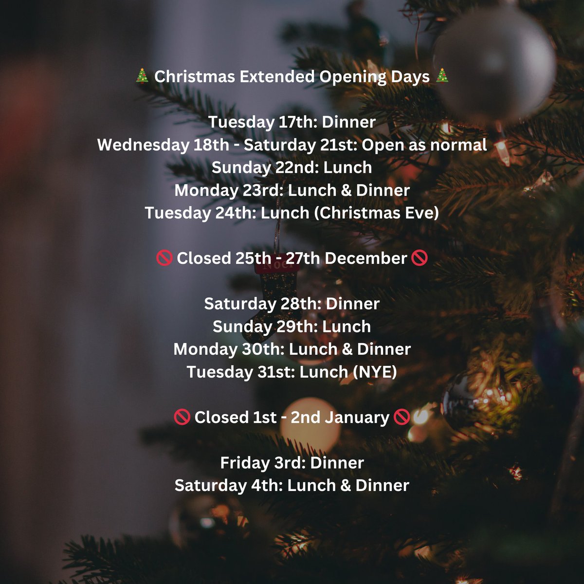 EtchFood's tweet image. 🧑‍🎄 Christmas at etch. 🎄

Join us this festive season as we celebrate with extended opening hours to ensure you can dine with us during this special time of year.

etchfood.co.uk/bookings