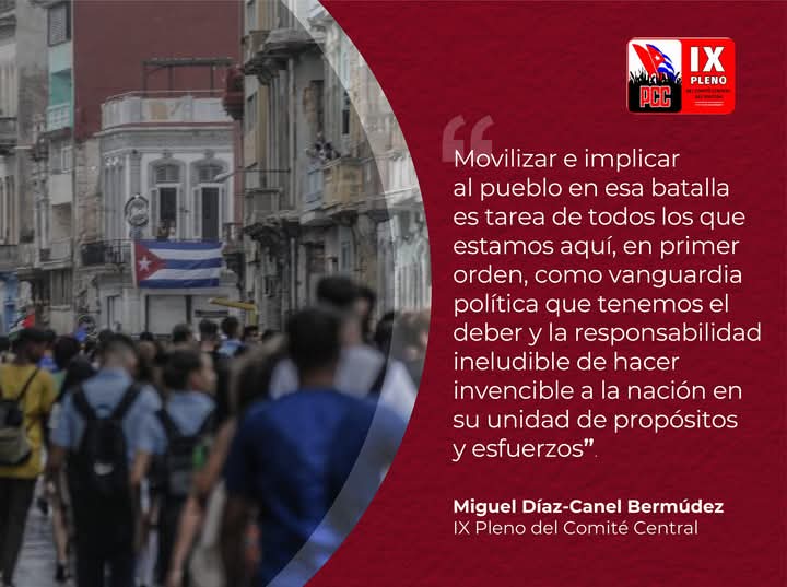 El Partido es la organización que debe estar en todos los frentes.
#ConLaFuerzaDeLaUnidad, siempre por Cuba.