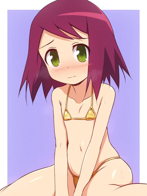#今年の漢字が金なので金ビキニを貼る