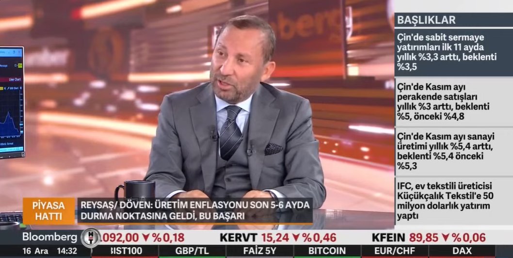 Reysaş Yönetim Kurulu Başkanı Sayın DURMUŞ DÖVEN Bloomberh Ht de Konuştu ; 

#rygyo #rysas 

📌Üretim enflasyonu son 5 - 6 ayda durma noktasına geldi, bu bir başarı.

📌 2025'te lojistik ve gayrimenkul cirosunda yüzde yüzlük büyüme bekliyorum.

📌 2025 bizim için, bu yılın çok