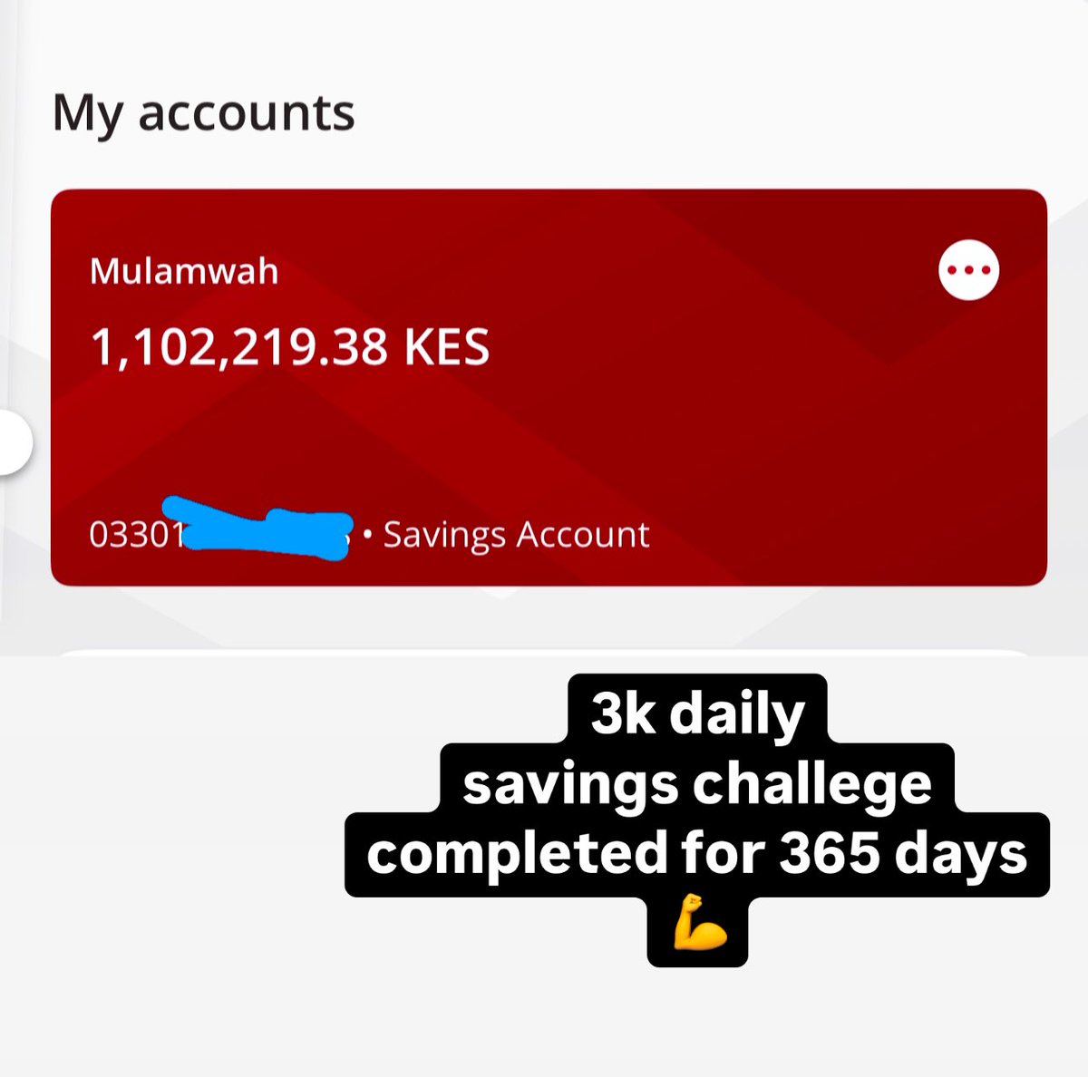 mulamwah's tweet image. 3k daily savings challenge completed 💪 from  15th dec 2023, save cash , it will always save you