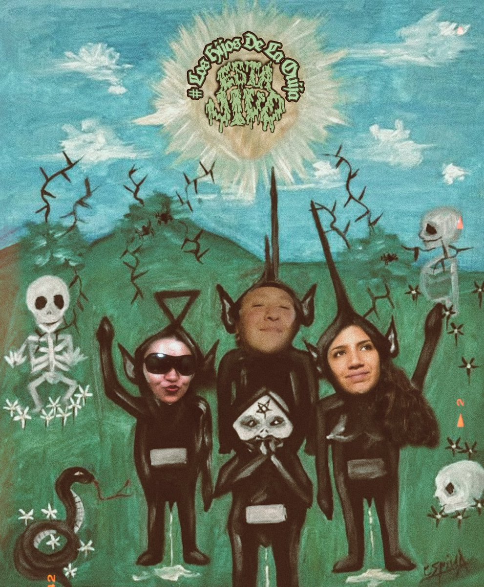 trixx008's tweet photo. Ya llegamos! Ya están aquí! Los murciélagos solares! #EstáVivo #LosHijosDeLaOuija desde las #666AM presentes con la única e irrepetible @luisalaouija @leiramchdz @MonsterCas2 @RojoWargo @viriresendizc01 @maykhidalgo @osesedson @ElNormanDixon @NazucenaF @CaritadeAxolote @RexyGrace https://t.co/rCDKz9knja