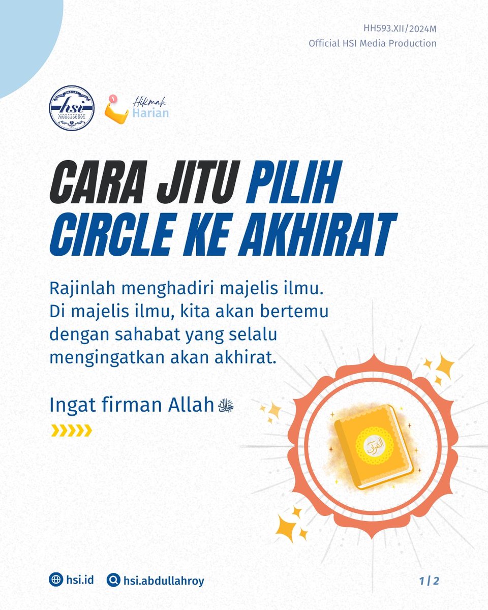 hsiabdullahroy's tweet photo. Besti-an itu bukan sekedar teman nongkrong atau hura-hura, lo! Tapi teman sejati adalah teman yang selalu mengingatkan pada akhirat dan mengajak kita untuk menjadi lebih baik. https://t.co/sXWxdFwW61