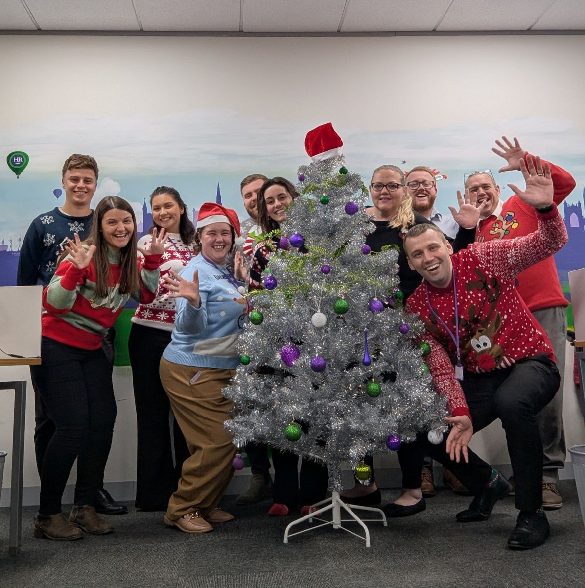 HR_Profs's tweet photo. Feeling festive 🎄 

The HR Dept Group celebrated Christmas Jumper day last Thursday, before our annual Christmas Do in the evening! https://t.co/J6Vpob7itu