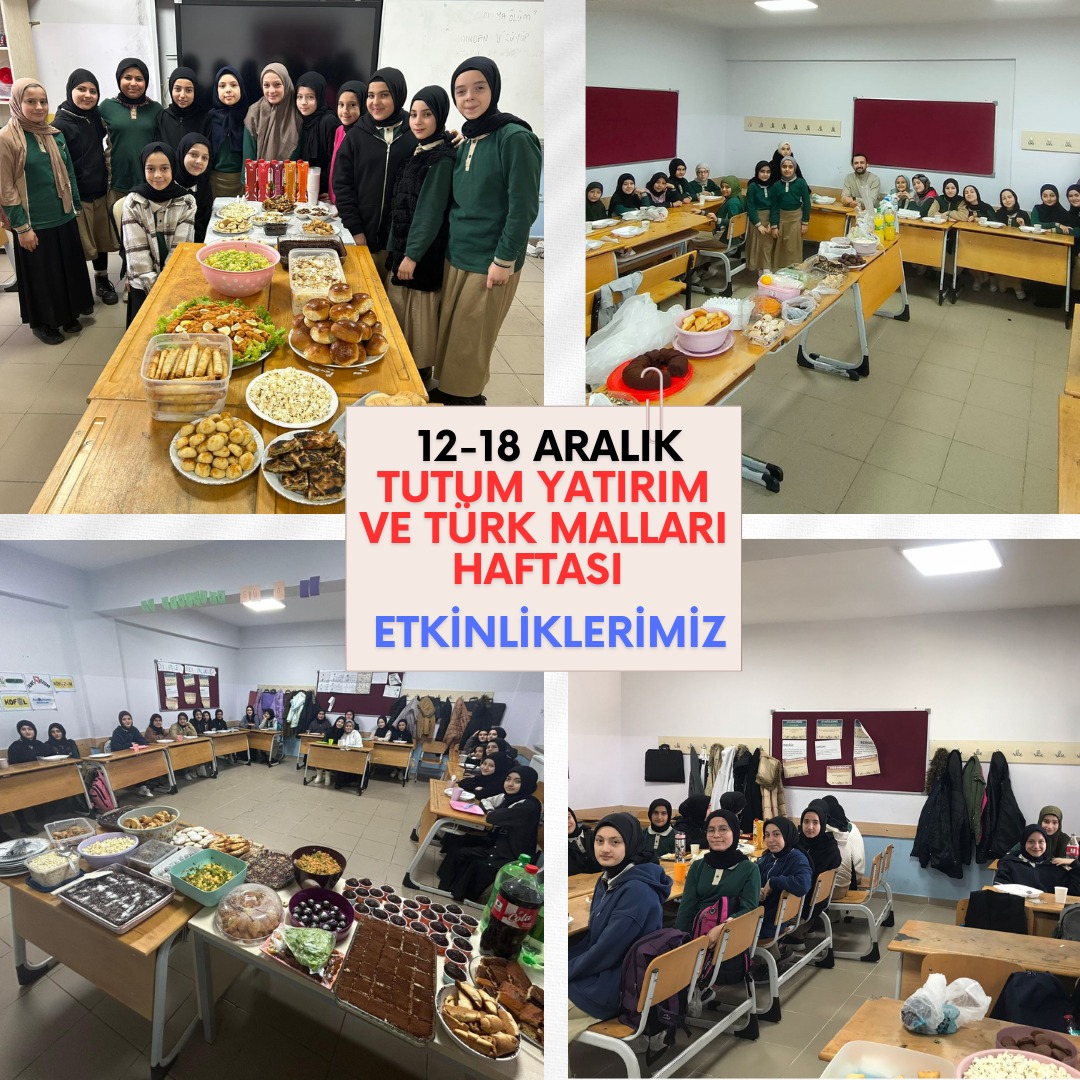smskiho's tweet photo. 12-18 Aralık Tutum, Yatırım ve Türk Malları Haftası kapsamında okulumuzda birlik ve beraberlik dolu bir gün yaşandı. Velilerimizin hazırladığı lezzetli yemekler sınıflarımızda paylaşıldı. Mutluluk, paylaşma ve dayanışma sofralarımıza yansıdı.
#YerliMalıHaftası #TutumYatırım https://t.co/Qn2ng2M3gw
