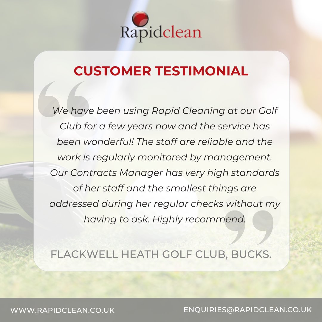 Nothing brightens our day more than reading our customers amazing feedback. Thank you so much for sharing the high praise for the team, Flackwell Heath Golf Club.⛳🙌🏻<a href="/fhgcGolf/">FlackwellHeathGC</a>