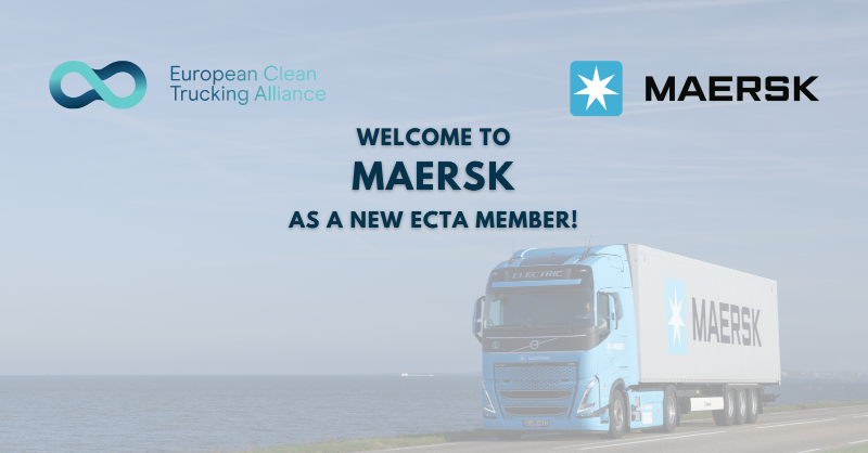 ECTAlliance's tweet photo. 🚢💚🚛Welcome @Maersk to the European Clean Trucking Alliance!🚛💚🚢

We are delighted to announce that Maersk, a global leader in shipping and logistics, has joined our alliance to drive decarbonization in road freight and create a zero-emission future for Europe.