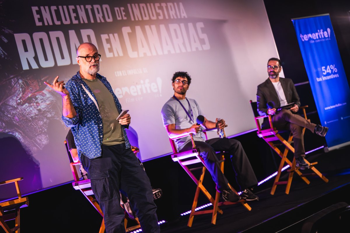 TwinFreakStudio's tweet photo. Fue un placer participar en el Festival @islacalaverafes, donde presentamos @elinstinto_peli!

Y además sentarme con #MarcusNispell y @NeverendingTami, que conoceréis por el remake de #LaMatanzaDeTexas y por la #HistoriaInterminable respectivamente, para hablar con el público. https://t.co/d70PQ27aMs