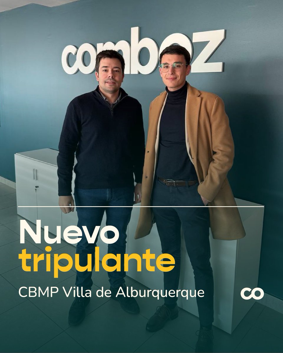 Estamos encantados de anunciar que un nuevo tripulante se suma a la nave de #Comboz 🚀

➡️ El próximo mes de enero empezaremos a trabajar mano a mano con el CBMP VIlla de Alburquerque para elevar su comunicación a otro nivel.

🤝 ¡Gracias por vuestra confianza!