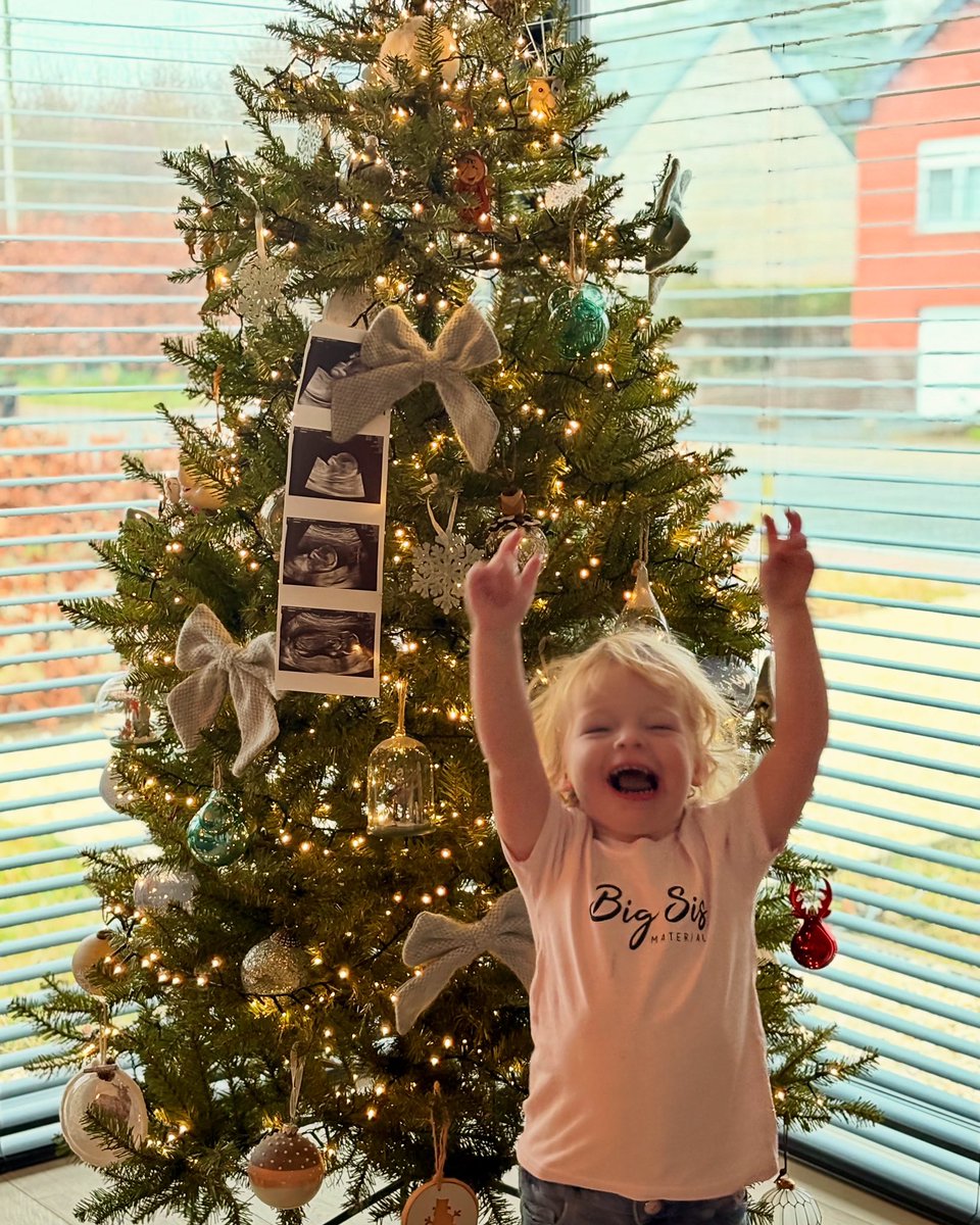 Lauraverbieren's tweet photo. Joepie! Bij ons ligt deze kerst het allermooiste cadeautje onder de boom. 

Mia krijgt er in juni een zusje bij! 🎀 https://t.co/9q5klqAyiV