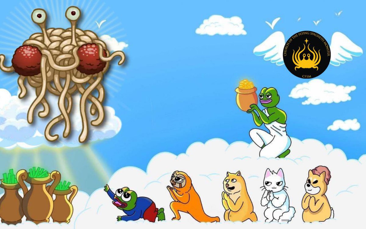 jonny_636's tweet photo. @lynk0x The great Flying Spaghetti Monster is the Lord... our Lord! 🙏🏻
$CSFM Spaghetti and sauce thick and divine, shall reign supreme until the end of time! 🙏🏻💯🍝
#Spaghetti #Solana #Degen #cfsm #NFTs
AtTUzJVrPkBTXwiMZivVRKvWmCnVpRfnKq3cc5fopump https://t.co/ytFdeh2OhB